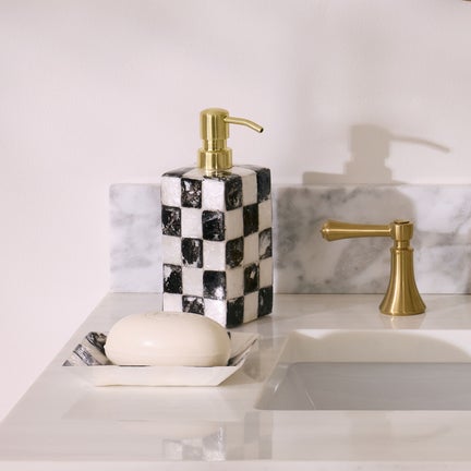 Courtly Check Capiz Soap Pump