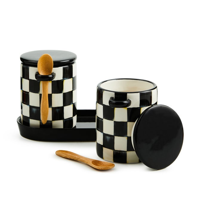 Courtly Check Farmhouse Canisters, Set of 2 image number 1