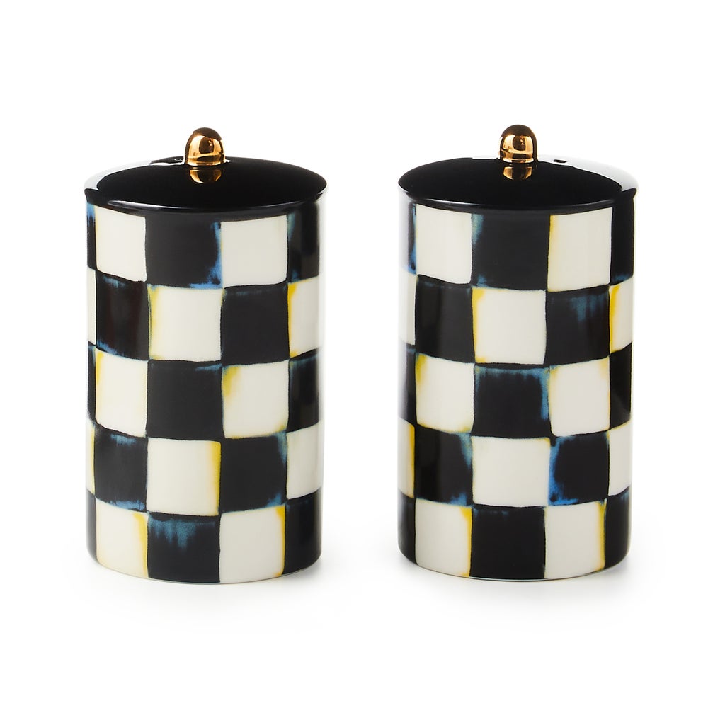 Courtly Check Farmhouse Salt & Pepper Set mackenzie-childs Panama imagen 1