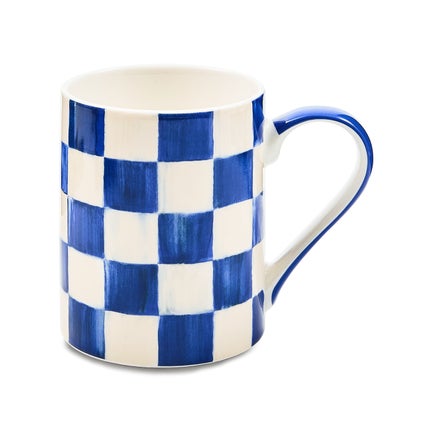 Royal Check Stoneware Mug