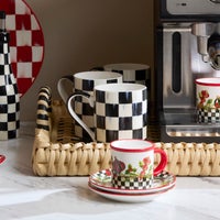 Courtly Check Porcelain Mug