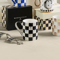 Courtly Check Porcelain Mug