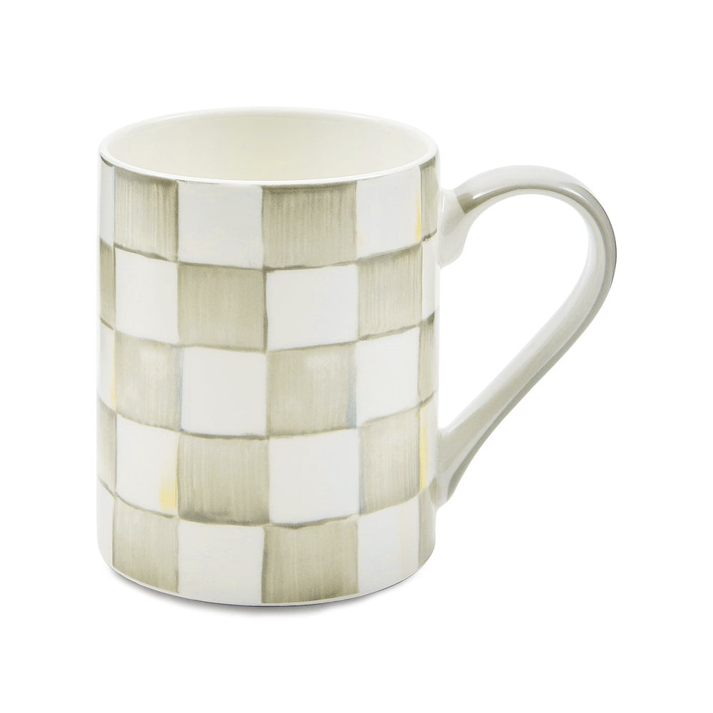 Courtly Check Porcelain Mug - Sterling Check mackenzie-childs Panama imagen 1