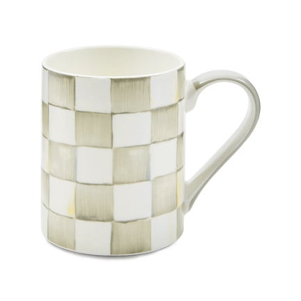 Sterling Check Stoneware Mug