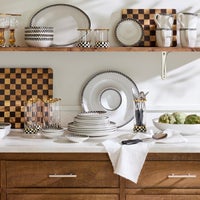 Courtly Check Everyday Dinner Plates, Set of 4