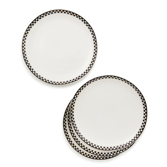 Courtly Check Everyday Dinner Plates, Set of 4 image number 1
