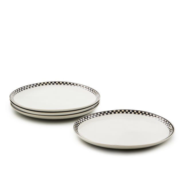 Courtly Check Everyday Dinner Plates, Set of 4 image number 0