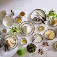 Courtly Check Everyday Lunch Plates, Set of 4