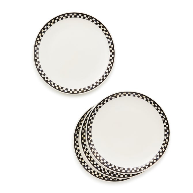 Courtly Check Everyday Lunch Plates, Set of 4 image number 1