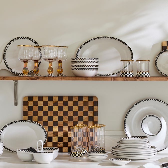 Courtly Check Everyday Bowls, Set of 4 image number 3