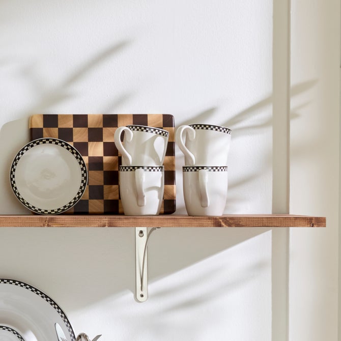 Courtly Check Everyday Mugs, Set of 4 image number 4