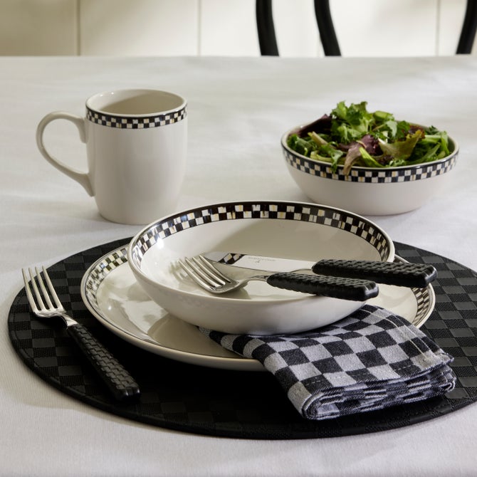 Courtly Check Everyday Pasta Bowls, Set of 4 image number 1