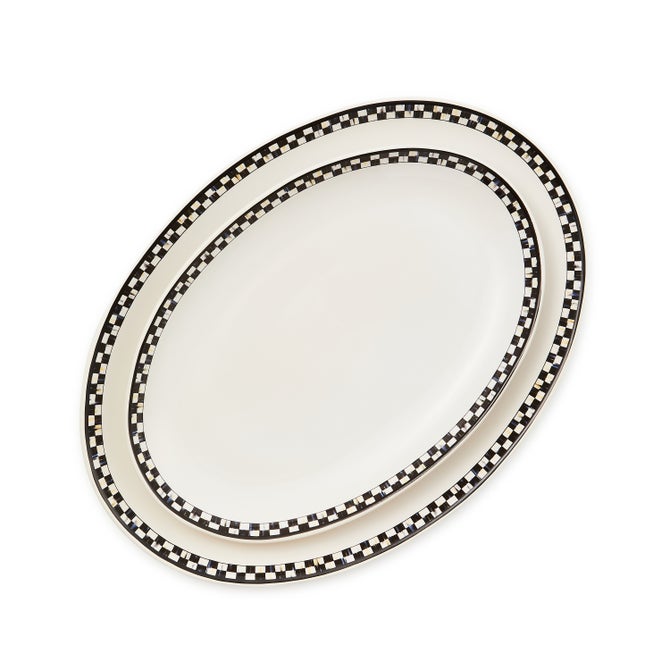 Courtly Check Everyday Oval Platters, Set of 2 image number 2