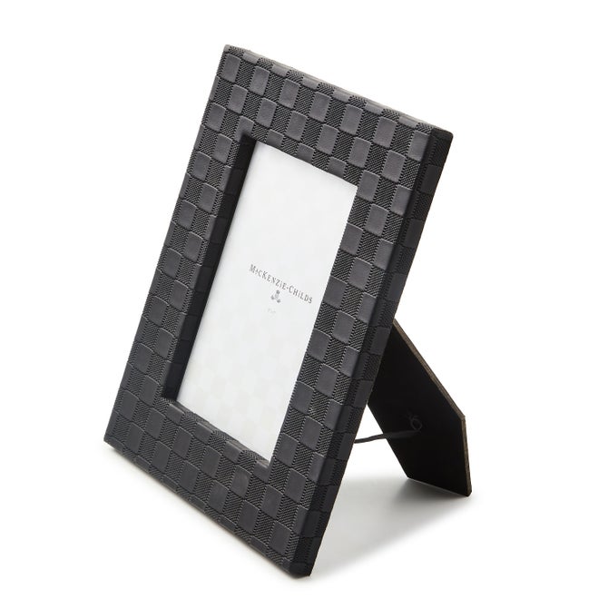 Black Faux Leather 5" x 7" Frame image number 1