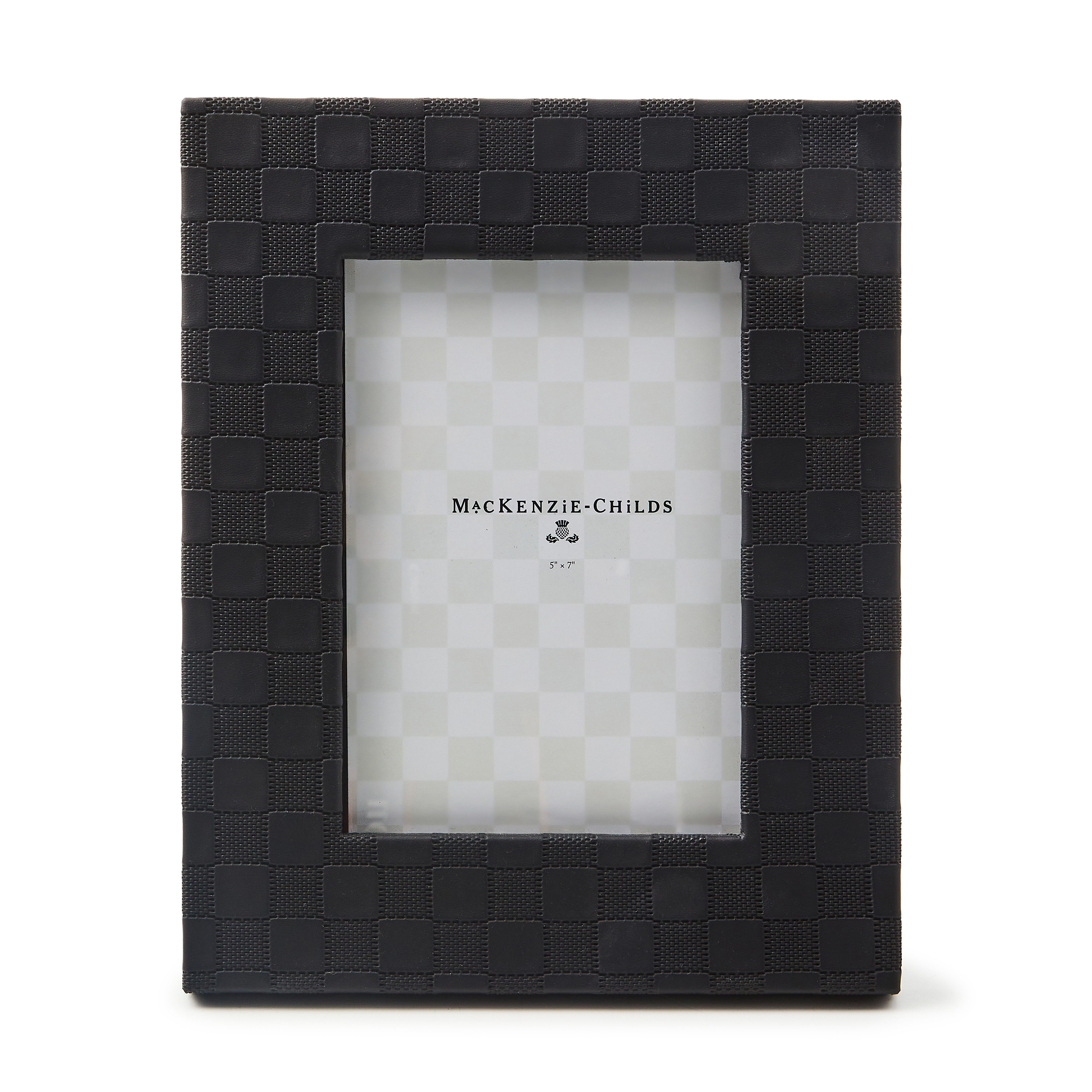 Black Faux Leather 5" x 7" Frame