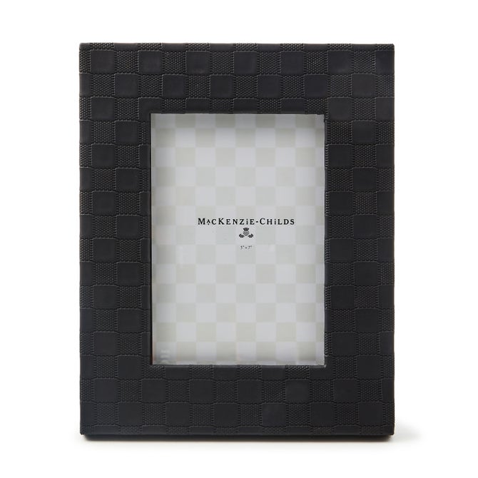 Black Faux Leather 5" x 7" Frame image number 0