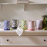 Green Check Pitcher