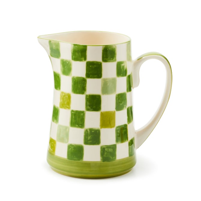 Green Check Pitcher image number 0