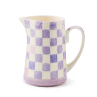 Lilac Check Pitcher
