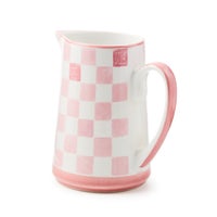 Pink Check Pitcher
