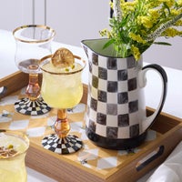 Black Check Pitcher