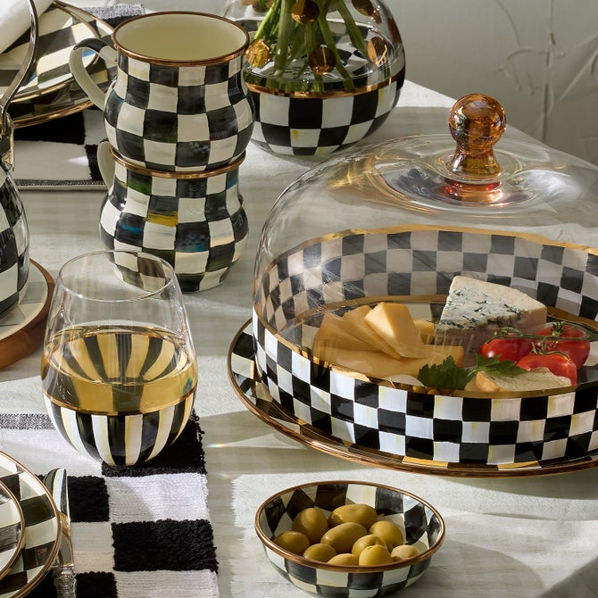 Courtly Check Glass Cake Dome image number 2