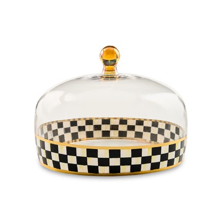 Courtly Check Glass Cake Dome
