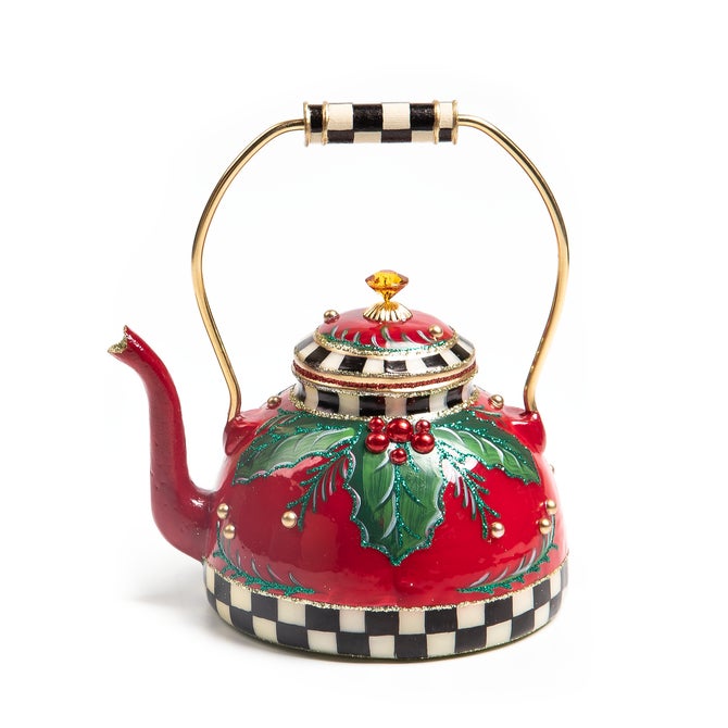 Holiday Kettle Glass Ornament image number 0