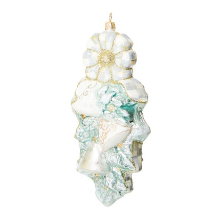 Crystal Palace Bell Swag Glass Ornament