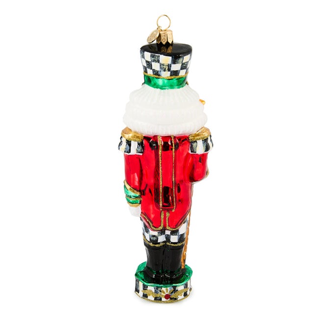 Courtly Classic Nutcracker Glass Ornament image number 1