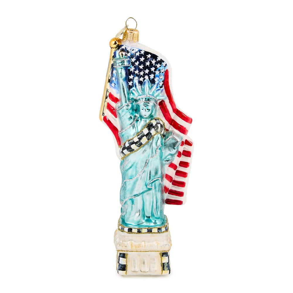 Statue of Liberty Glass Ornament mackenzie-childs Panama imagen 1
