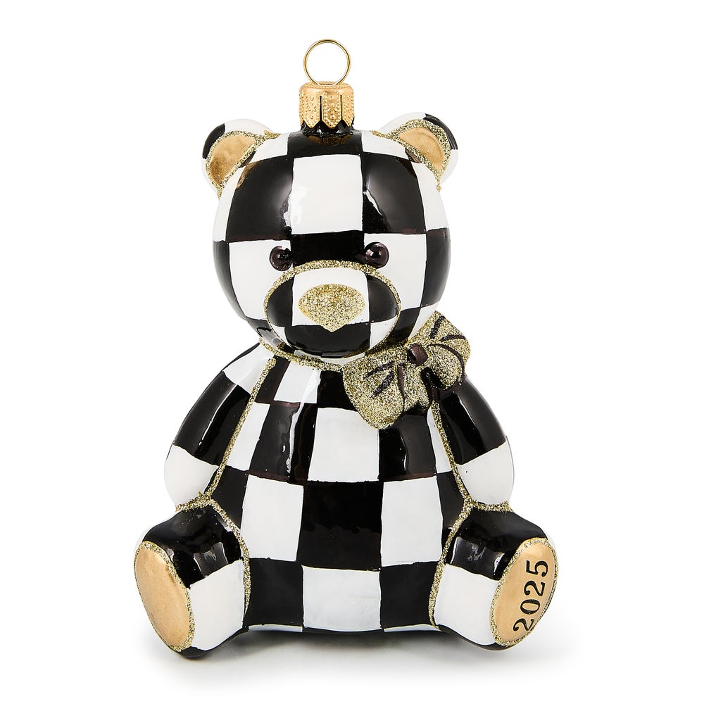 2025 Courtly Bear Glass Ornament mackenzie-childs Panama imagen 1 2025 Courtly Bear Glass Ornament mackenzie-childs Panama imagen 1