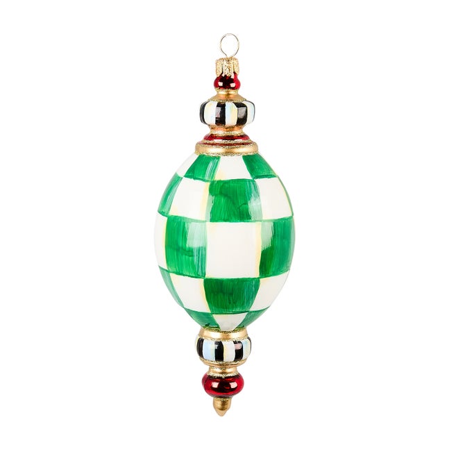 Check It Out Oval Drop Glass Ornament image number 0