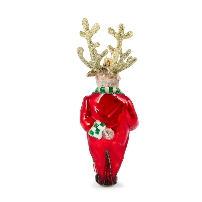 Check It Out Reindeer Butler Ornament image number 2