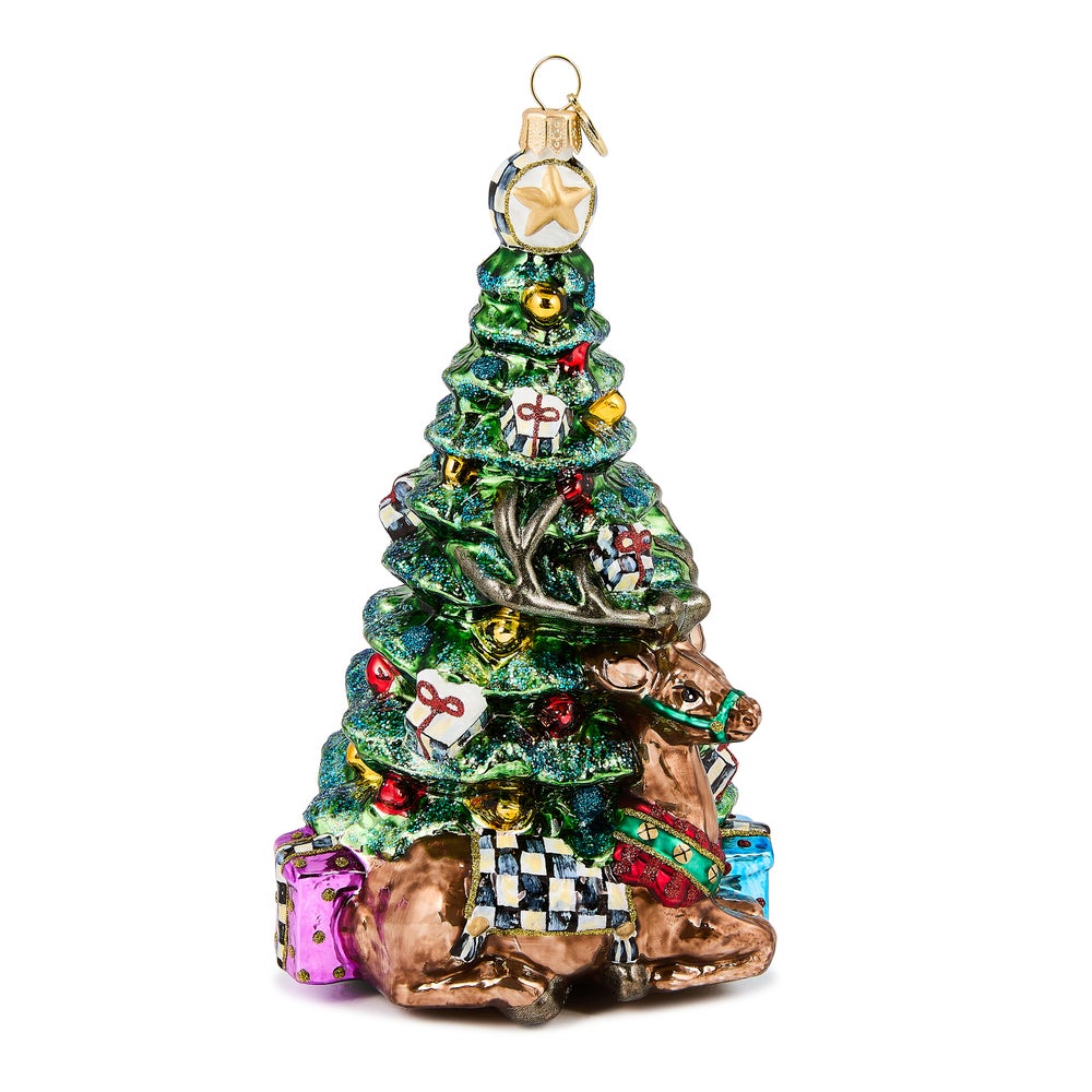 Holiday Forest Tree Glass Ornament mackenzie-childs Panama imagen 1