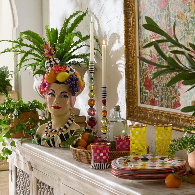 Fairy Tale Small Glass Candlestick image number 1