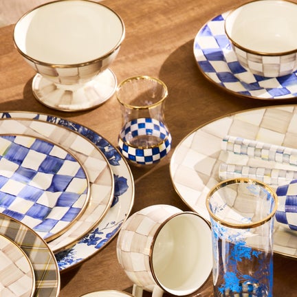 Royal Check Tea Glass