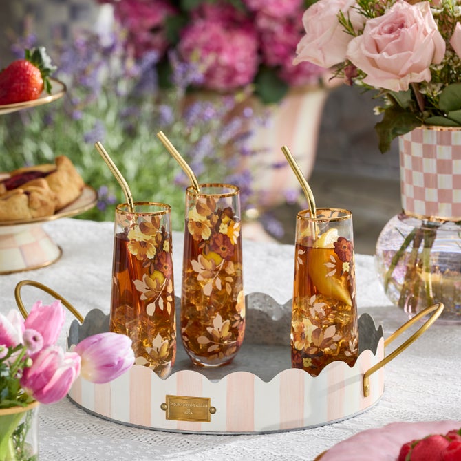 Wild Rose Stemless Flute, Set of 4 image number 3