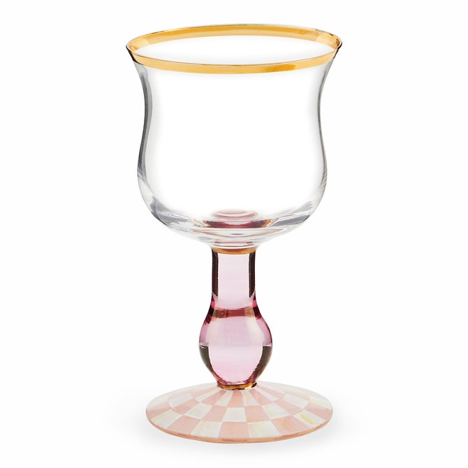 Rosy Check Wine Glass image number 0