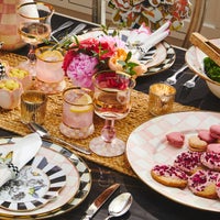 Rosy Check Wine Glass