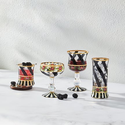 Maypole Black Coupe Glass