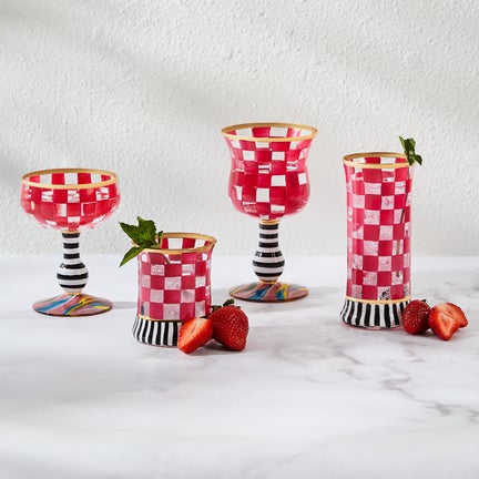 Carnival Fuchsia Coupe Glass