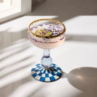 Royal Check Coupe Glass