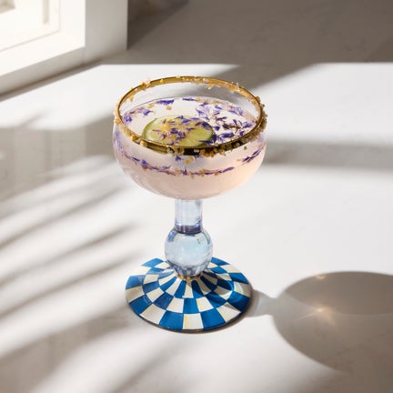 Royal Check Coupe Glass