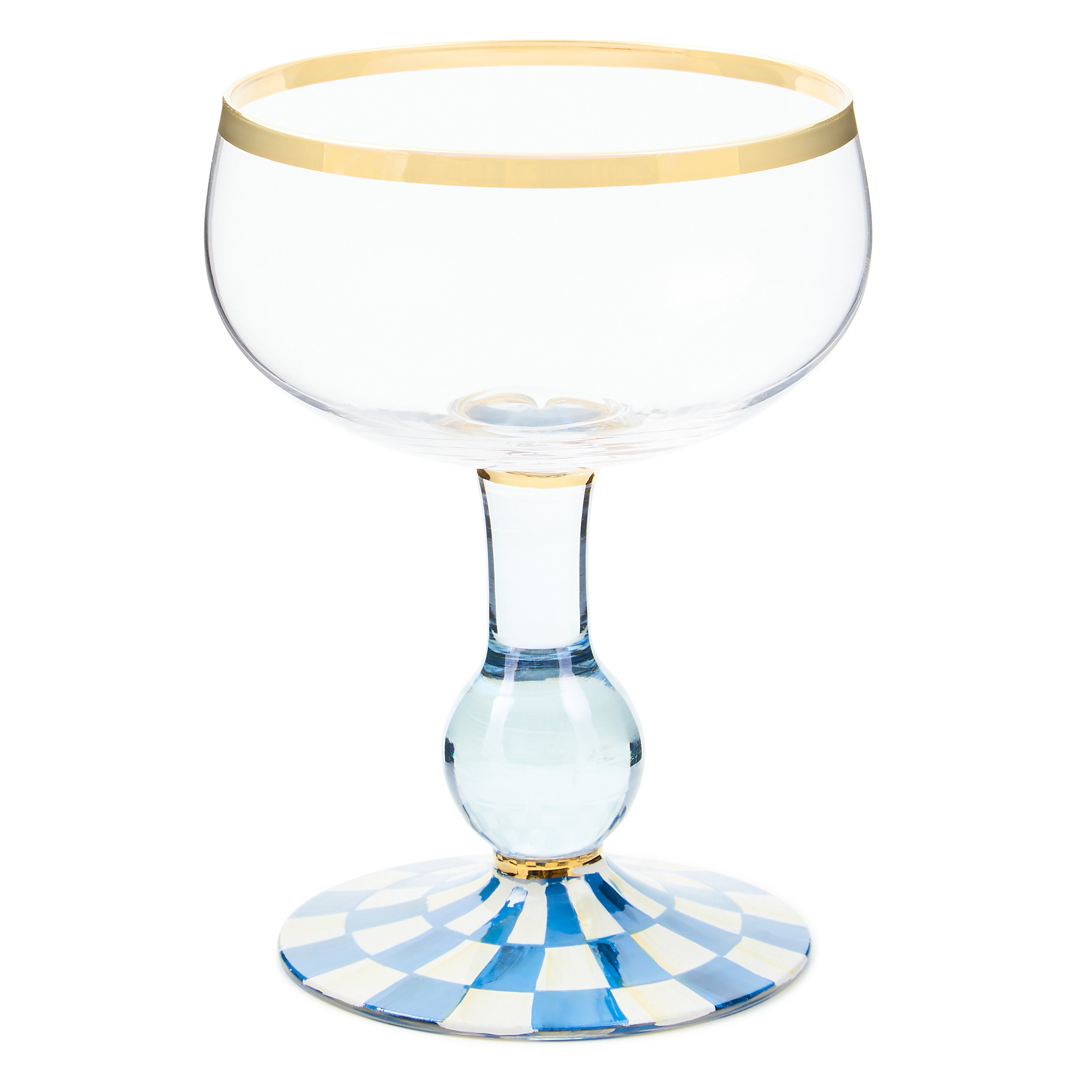 Royal Check Coupe Glass