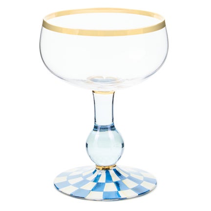 Royal Check Coupe Glass