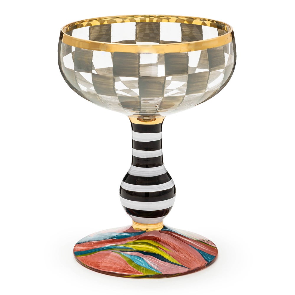 Carnival Sterling Coupe Glass mackenzie-childs Panama imagen 1