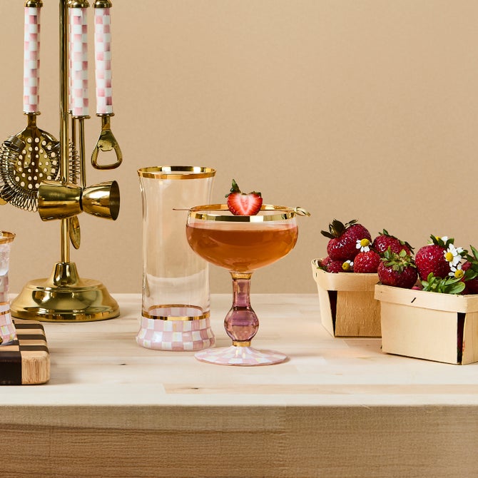 Rosy Check Coupe Glass image number 4