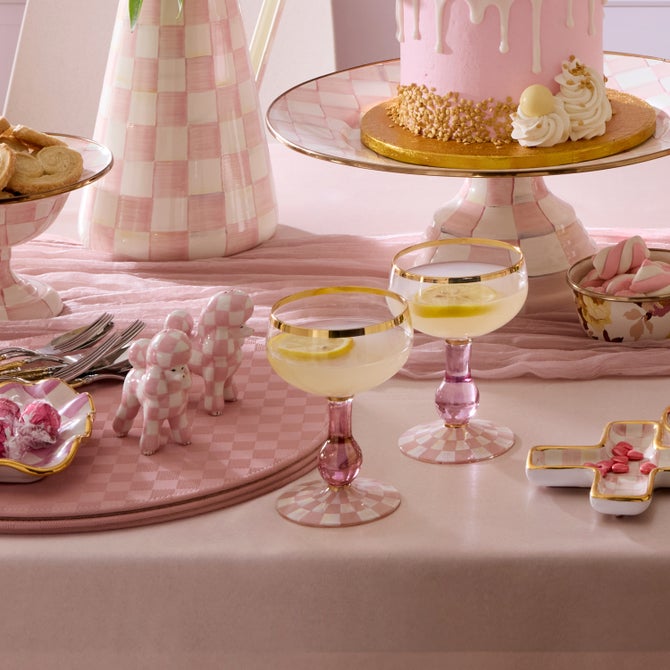 Rosy Check Coupe Glass image number 7