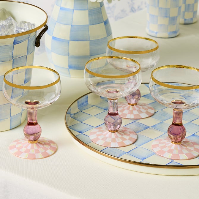 Rosy Check Coupe Glass image number 9
